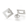 304 Stainless Steel Stud Earring Findings STAS-Q223-07A-2
