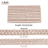 Polyester Braided Lace Trim OCOR-WH0078-09B-2