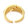 Brass Micro Pave Cubic Zirconia Cuff Rings RJEW-P102-08G-3