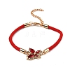 12Pcs 12 Colors Polyester Bracelets BJEW-P340-12B-G-2