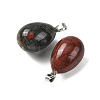 Natural African Bloodstone Pendants GG-K002-08A-26-2