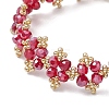 Glass Seed Beaded Bracelets for Women BJEW-MZ00117-3