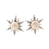 Natural Pearl Ear Studs EJEW-L099-02P-4