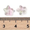 Transparent Spray Painted Glass Beads X1-GLAA-NH0003-01-4