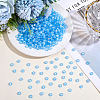 1000Pcs Transparent Acrylic Beads TACR-ME0001-08A-5