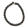 Natural Pyrite Beads Strands G-P303-01-6mm-8-5