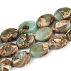 Natural Aqua Terra Jasper Beads Strands G-S366-015B-1