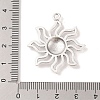 Tibetan Style Alloy Solar Eclipse Pendants TIBEP-R304-004AS-LF-3