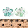 Baking Paint Transparent Glass Bead Caps DGLA-N014-06B-02-3