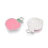 Fruit Alloy Enamel Charms PALLOY-S058-01P-24-1