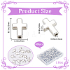 400Pcs CCB Plastic Beads CCB-SP0001-04P-2
