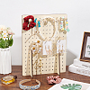 Rectangle Wood Jewelry Rack ODIS-WH0070-77-5