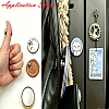 Magnetic Brass Secure Locking Pin Backs KK-CBA408C-01G-4