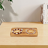 Beech Wooden Jewelry Bracelet Finger Ring Diplay Holder Tray ODIS-WH0010-02J-02-5
