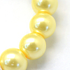 Baking Paint Pearlized Glass Pearl Round Bead Strands HY-Q003-6mm-22-3
