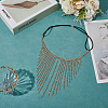 Alloy Rhinestone & Polyester Head Chain AJEW-WH20072-21G-3