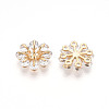 Brass Micro Pave Cubic Zirconia Pendants ZIRC-T016-20-2