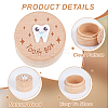Round Printed Wood Baby Tooth Keepsake Cases with Lids CON-WH0099-75D-2
