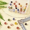 32Pcs 7 Colors Handmade Gold Sand Lampwork Beads LAMP-FS0001-30-8
