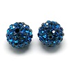Polymer Clay Rhinestone Beads RB-H258-HD10mm-243-1