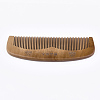 Carved Peach Wooden Combs OHAR-T007-02-3
