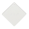 Transparent Acrylic Blank Pendants TACR-Z003-01B-1
