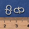 925 Sterling Silver S Shape Clasps STER-K177-07C-S-3