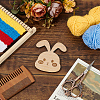 Wooden Rabbit Knitting Tools WOOD-WH0050-029-5