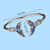 Mermaid Tail Alloy Enamel Cuff Bangle JB744A-7