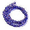 Handmade Millefiori Lampwork Beads Strands LAMP-G164-11C-2