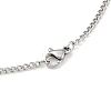 Tarnish Resistant Women's 304 Stainless Steel Twisted Chain Necklaces STAS-O037-58P-2