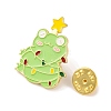 Christmas Frog Tree with Star Alloy Enamel Pins for Backpack Clothes JEWB-A024-01D-3