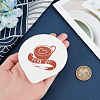 Coffee Cup Pattern Ceramic Spoon Holder AJEW-WH0348-181B-02-3