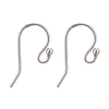 Anti-Tarnish Rhodium Plated 925 Sterling Silver Earring Hooks STER-I005-49P-1