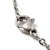 201 Stainless Steel Triple Moon Goddess Pendant Necklace with Cable Chains NJEW-Q317-36P-3