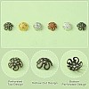 300PCS 6Colors Iron Bead Caps IFIN-YW0003-07-4