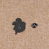 Halloween Black Alloy Enamel Brooches PW-WG10CA1-01-5