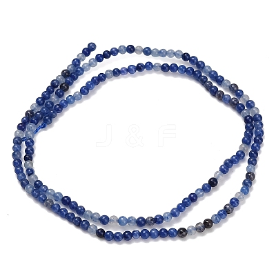 Natural Blue Aventurine Beads Strands G-Z116-A25-2mm-1
