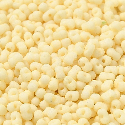 Glass Frosted Seed Beads SEED-K009-05B-08-1
