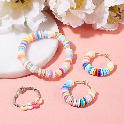 Handmade Polymer Clay Beads CLAY-R067-4.0mm-22-1