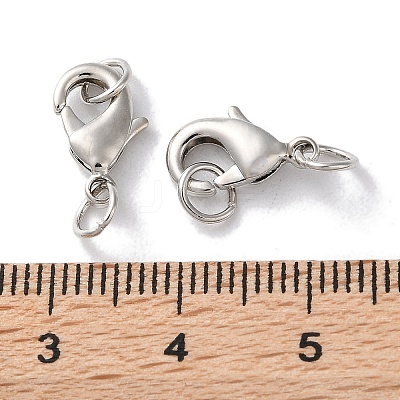 Rack Plating Brass Lobster Claw Clasps KK-F090-26P-02-1