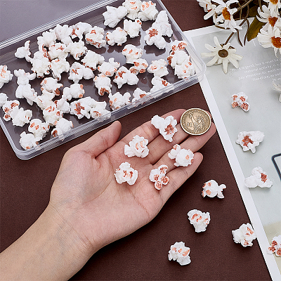 60Pcs 5 Styles Resin Simulation Popcorn RESI-GA0001-43-1