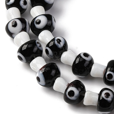 Handmade Evil Eye Lampwork Beads Strands LAMP-S069-01A-02-1
