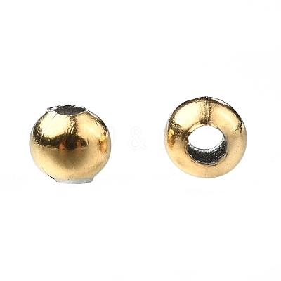 Round PVD Vacuum Plating 304 Stainless Steel Beads LS-X-STAS-F105-03-4mm-1