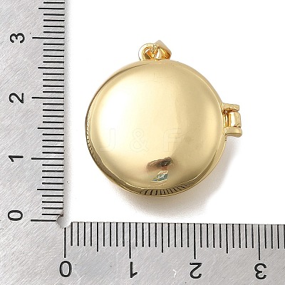 Brass Locket Pendants KK-D431-030B-G-1