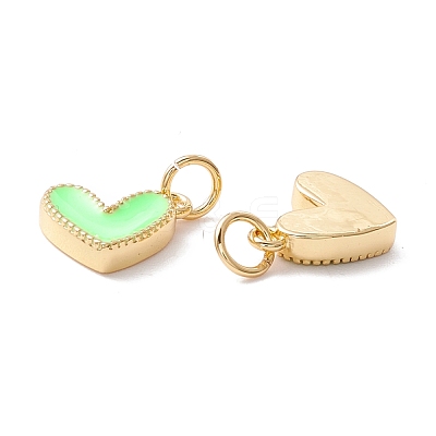Rack Plating Brass Enamel Charms KK-D073-27G-01-1
