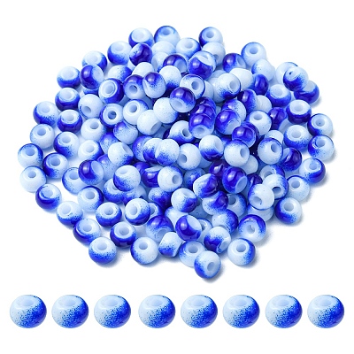 6/0 Opaque Glass Seed Beads SEED-YW0002-13O-1