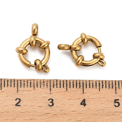 304 Stainless Steel Spring Ring Clasps STAS-K288-03A-G-1
