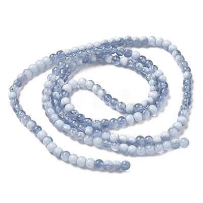 Crackle Glass Beads Strands GLAA-U001-4mm-14-1