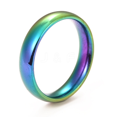 304 Stainless Steel Flat Plain Band Rings STAS-I160-C-M-1